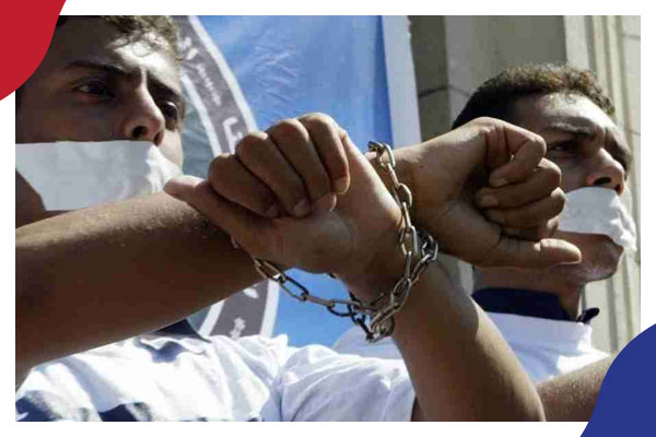 تقرير حقوقي يكشف انتهاكات النظام في الحريات الفكرية والتعبير بمصر خلال الربع الثاني من 2021  