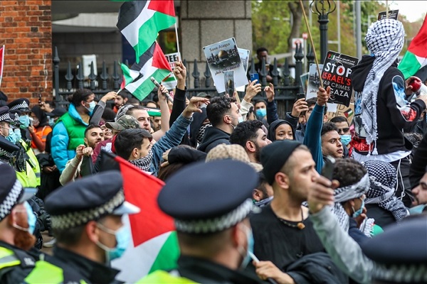 بريطانيا..مظاهرات حاشدة تضامنا مع 